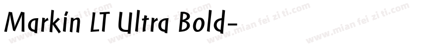 Markin LT Ultra Bold字体转换